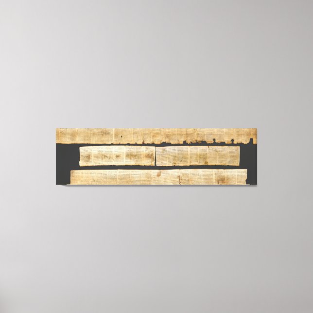 Great Isaiah Scroll Dead Sea Scrolls 1QIsaa Canvas Print (Front)
