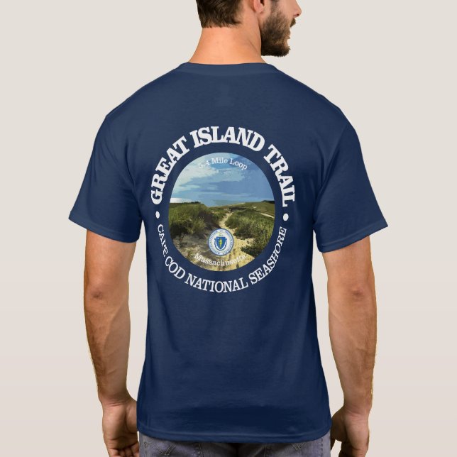 Great Island Trail (rd) T-Shirt (Back)