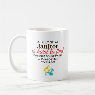 Great Janitor Personalised Name Gift Coffee Mug