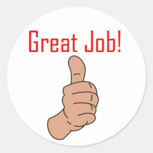 Great Job! Classic Round Sticker