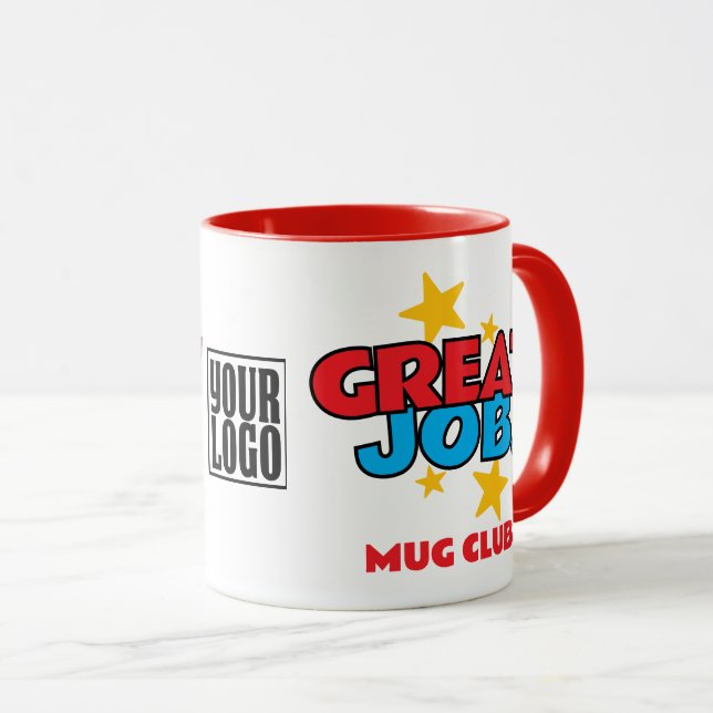 Great job club employee appreciation recognition mug (Front Right)