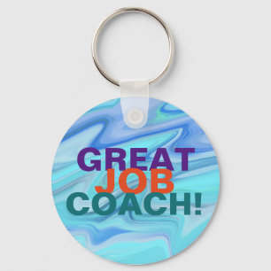 Great job coach! key ring