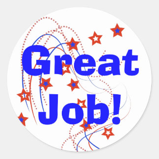 Great Job Stickers | Zazzle.co.uk