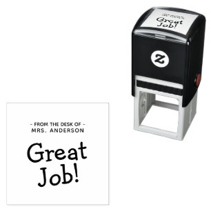 Great Job From The Desk Of Self-inking Stamp