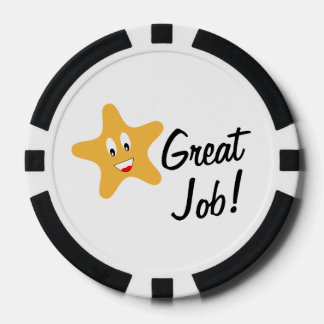 Great Job!  Gold Star Custom Poker Chips
