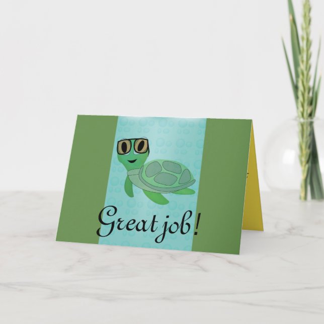 Great Job Personalise Destiny Destiny'S Thank You Card (Front)