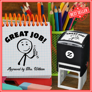 Great Job Praise Teacher Grading Encouragement Self-inking Stamp