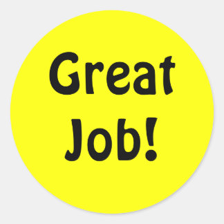 Great Job! REward sticker