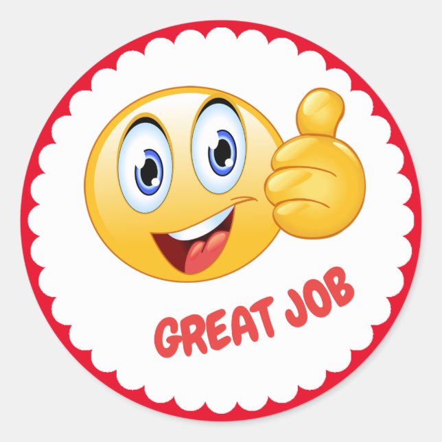 Great Job School Sticker (Front)