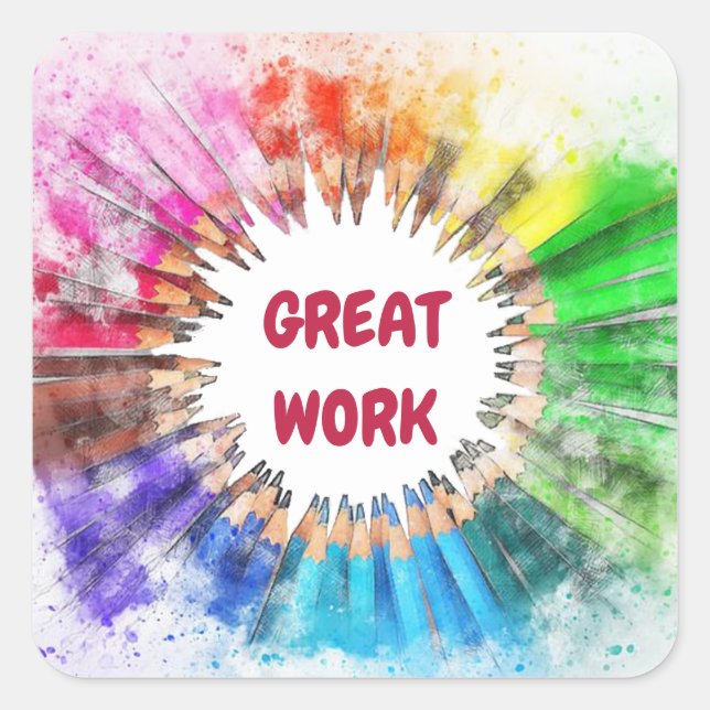 Great Job School Sticker (Front)