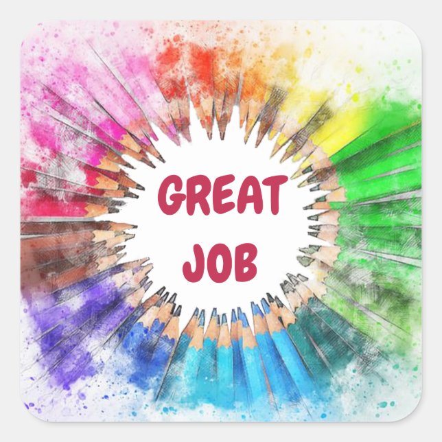 Great Job School Sticker (Front)