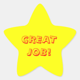 Good Job Stars Stickers and Sticker Transfer Designs - Zazzle UK