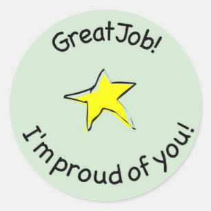 great job sticker for kids
