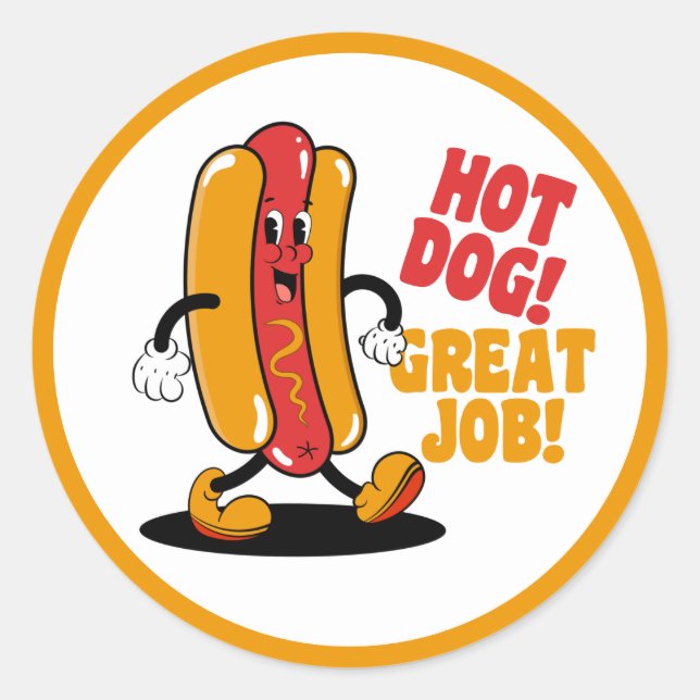 Great Job Student Teacher  Classic Round Sticker (Front)