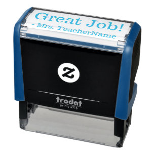 "Great Job!" Teacher Feedback Rubber Stamp