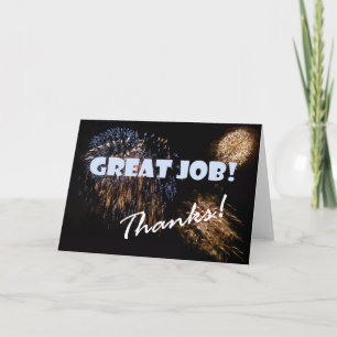 Great Job, thanks! Thank You Card