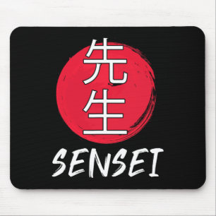 Great Karate Sensei Outfit Japanese Fighting Desig Mouse Mat