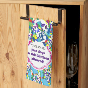 Great kitchen gift for pet friends tea towel