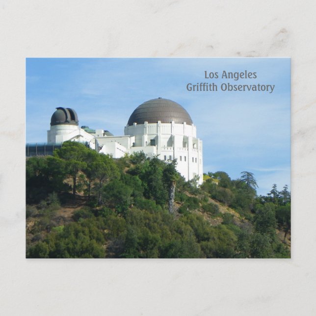 Great LA Griffith Observatory Postcard! Postcard (Front)