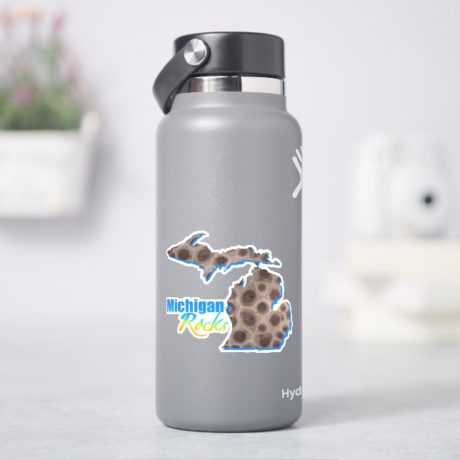 Great Lake state | Michigan rocks | Petoskey  (HydroFlask)