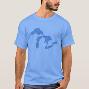 Great Lakes Alone - Blue T-Shirt