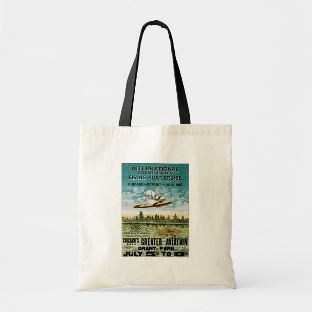 Great Lakes Flying Boat Tote Bag (Front)