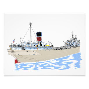 Great Lakes freighter Alpena Photo Print