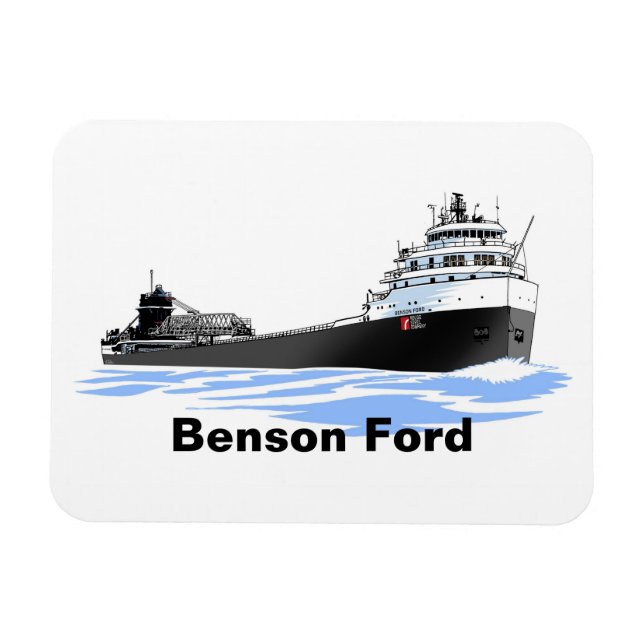 Great Lakes Freighter Benson Ford (2) Magnet (Horizontal)