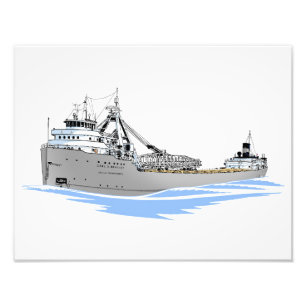 Great Lakes freighter Carl D. Bradley Photo Print