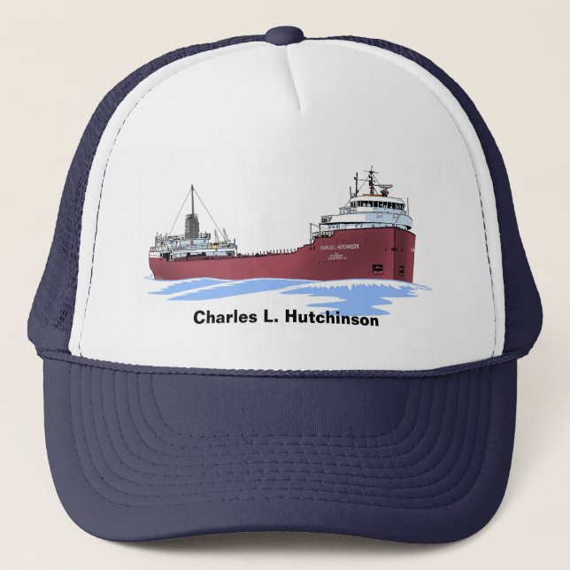 Great Lakes freighter Charles L. Hutchinson Trucker Hat (Front)