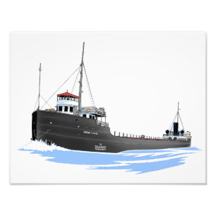 Great Lakes freighter George H. Russel Photo Print
