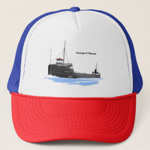 Great Lakes freighter George H. Russel Trucker Hat