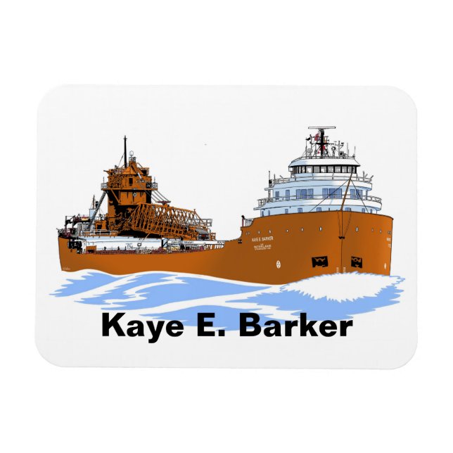 Great Lakes freighter Kaye E. Barker Magnet (Horizontal)