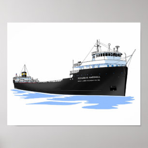 Great Lakes freighter Richard M. Marshall Poster