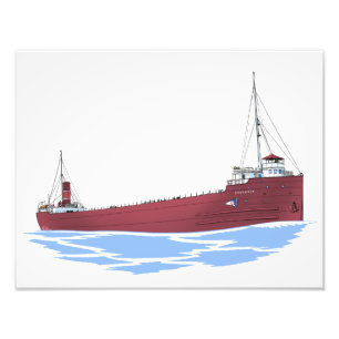 Great Lakes freighter Sylvania (early) Photo Print