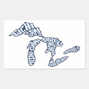 Great Lakes - Indigenous - Michigan Stickers