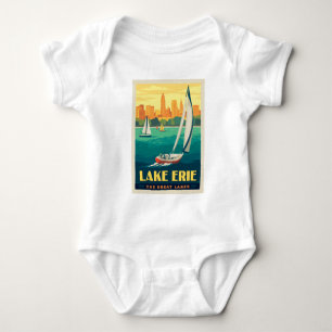 Great Lakes   Lake Erie Baby Bodysuit
