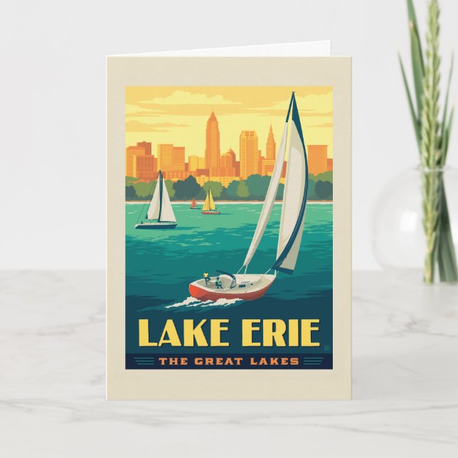 Great Lakes | Lake Erie Card (Front)