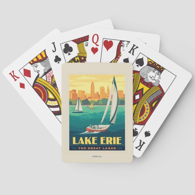 Great Lakes | Lake Erie Playing Cards (Back)