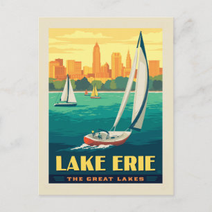 Great Lakes   Lake Erie Postcard