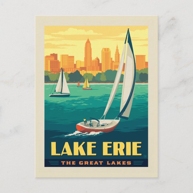 Great Lakes | Lake Erie Postcard (Front)