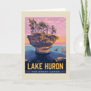 Great Lakes   Lake Huron Card