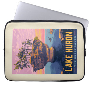 Great Lakes   Lake Huron Laptop Sleeve