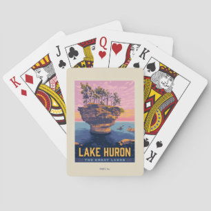 Great Lakes Lake Huron Playing Cards