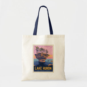 Great Lakes   Lake Huron Tote Bag