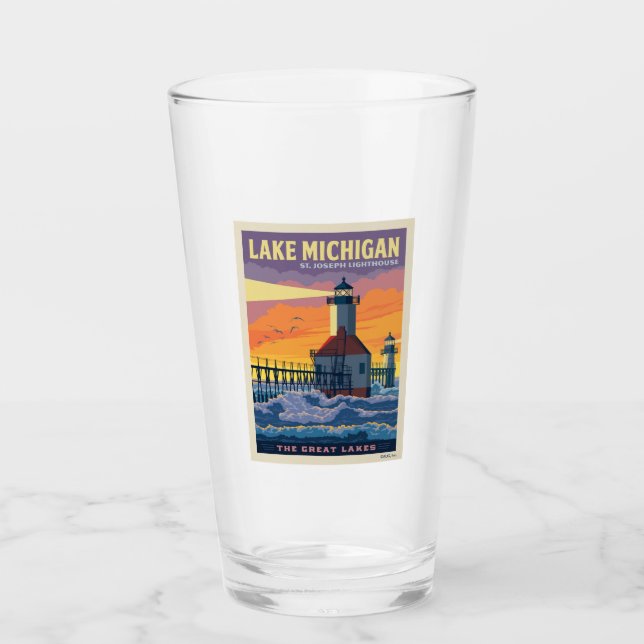 Great Lakes | Lake Michigan Glass (Front)