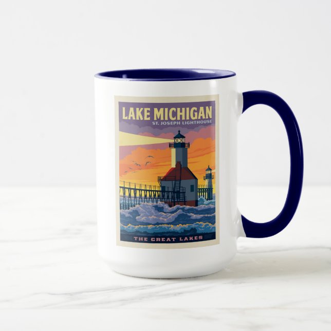Great Lakes | Lake Michigan Mug (Right)