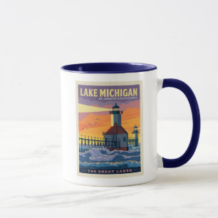 Great Lakes   Lake Michigan Mug