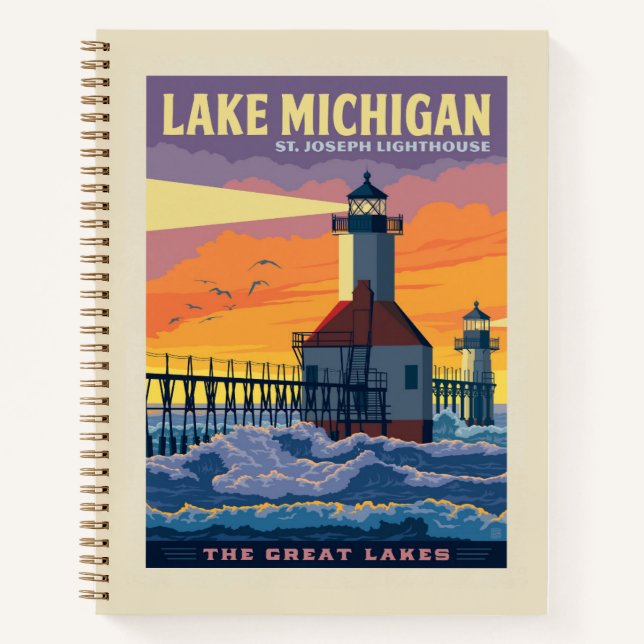 Great Lakes | Lake Michigan Notebook (Front)