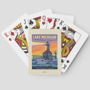 Great Lakes   Lake Michigan Playing Cards